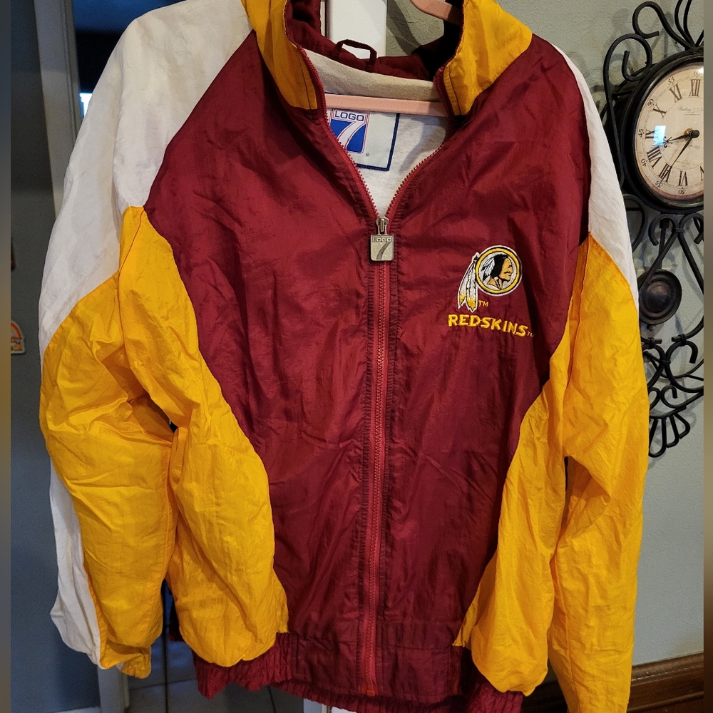 Vintage Logo 7 Washington Redskins Jacket Size XL EUC